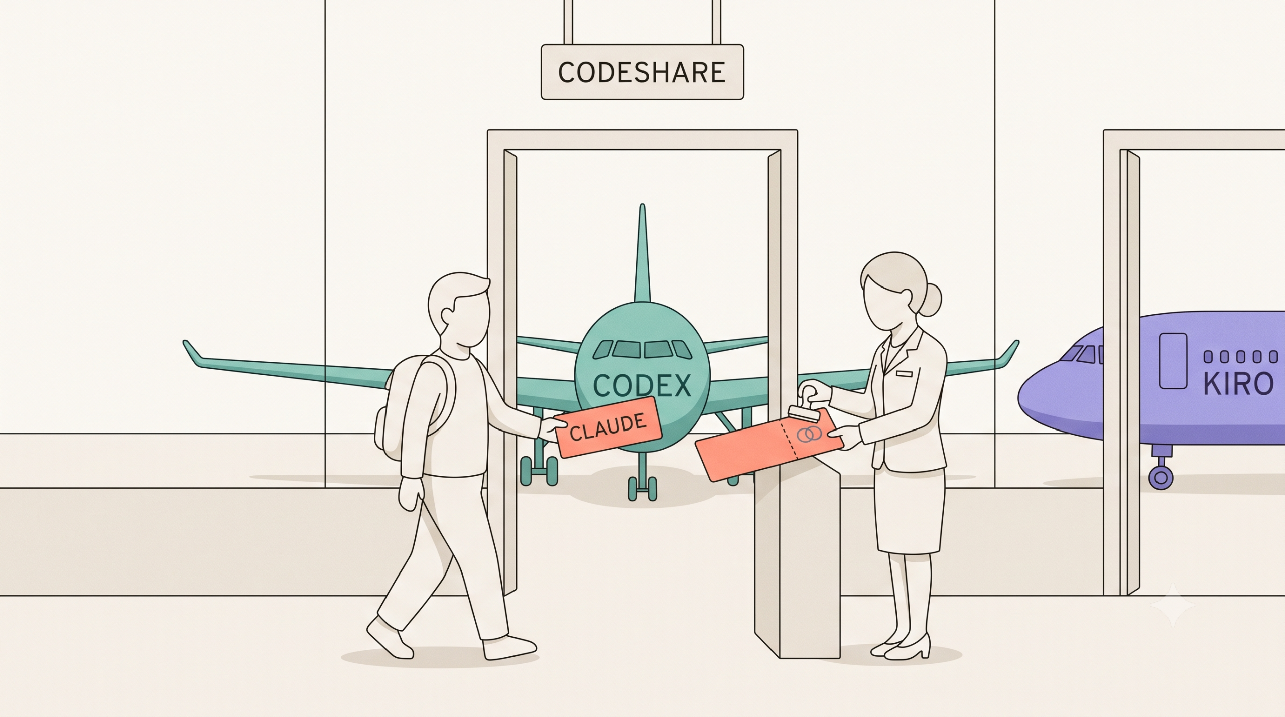 CLAUDE 표로 CODEX 기체에 탑승